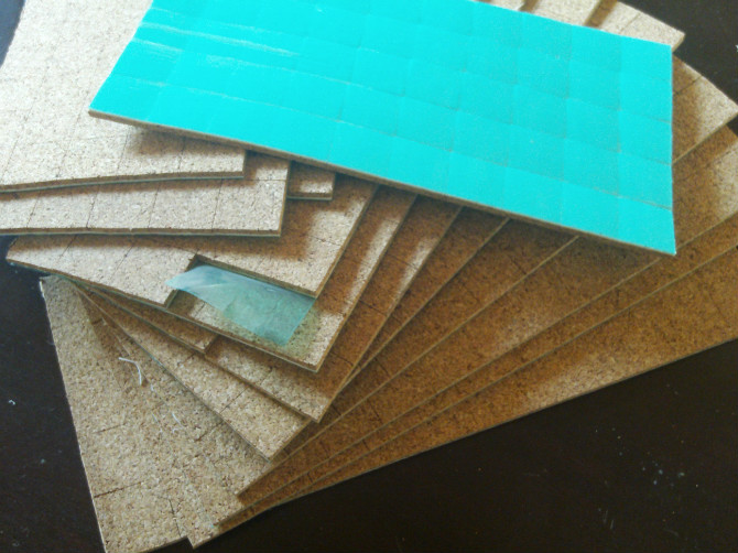 玻璃防震軟木墊圖片