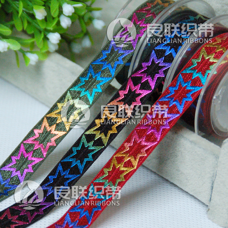 供應(yīng)良聯(lián)織帶印刷彈性帶印刷燙金彈性帶印刷織帶廠家定制