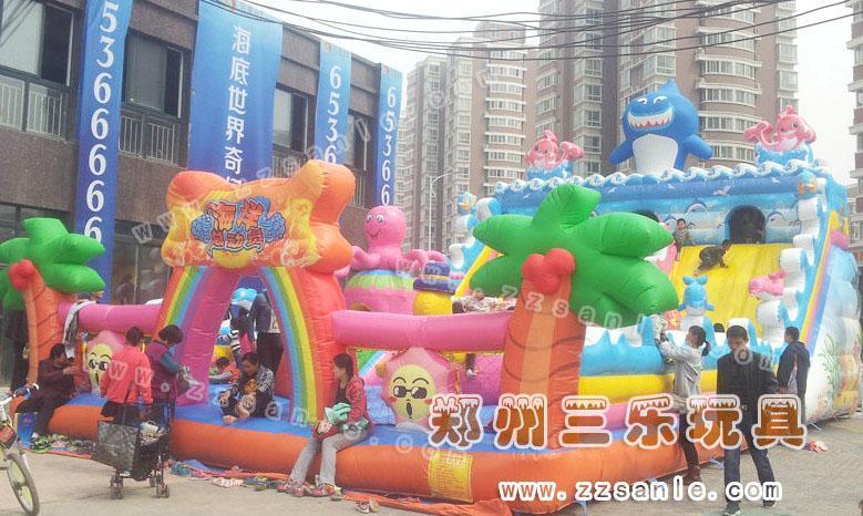 巨鯊來襲充氣蹦蹦床圖片/巨鯊來襲充氣蹦蹦床樣板圖 (3)