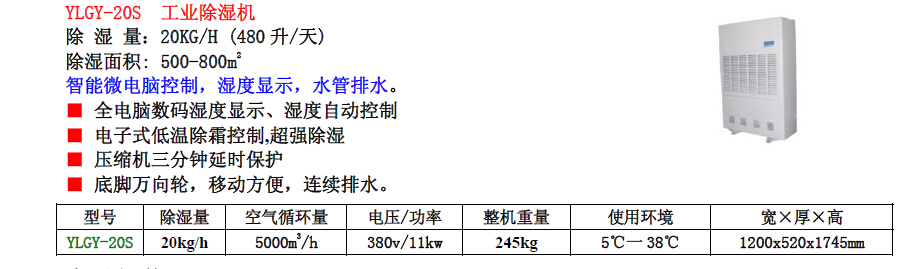 上海市上海夏季仓库专用除湿机抽湿机厂家