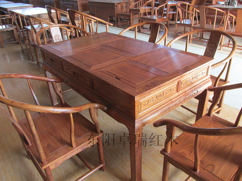 東陽紅木茶臺圖片/東陽紅木茶臺樣板圖 (3)