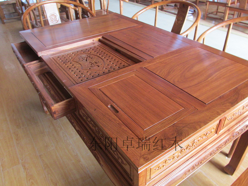 東陽紅木茶臺圖片/東陽紅木茶臺樣板圖 (4)