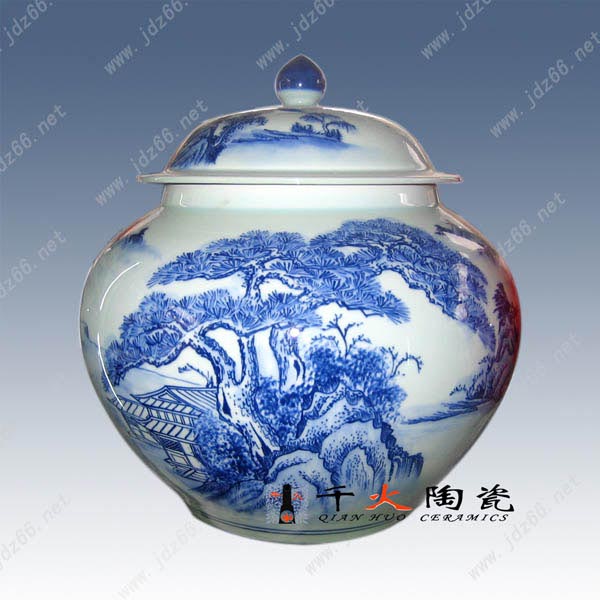 陶瓷藥罐定做 裝膠囊的陶瓷藥罐圖片