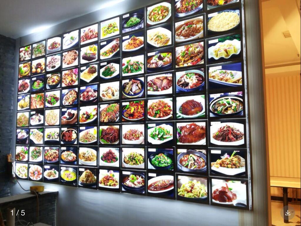 酒店菜譜燈箱LED水晶菜譜燈箱批發(fā)圖片