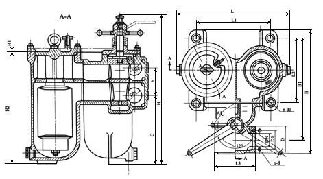 现货供应SPL-100双筒网片式滤油器