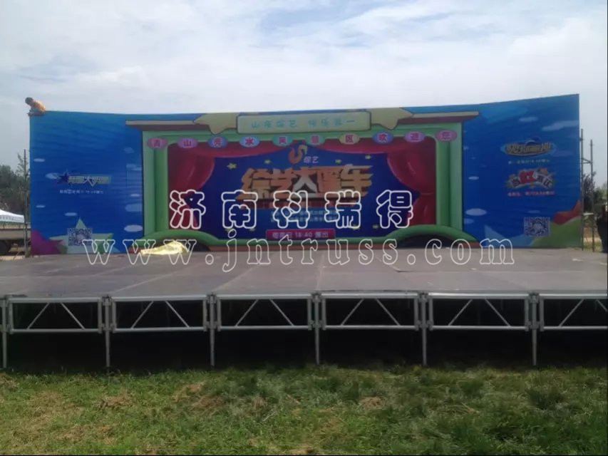鋁合金婚慶舞臺架活動拼裝移動舞臺圖片