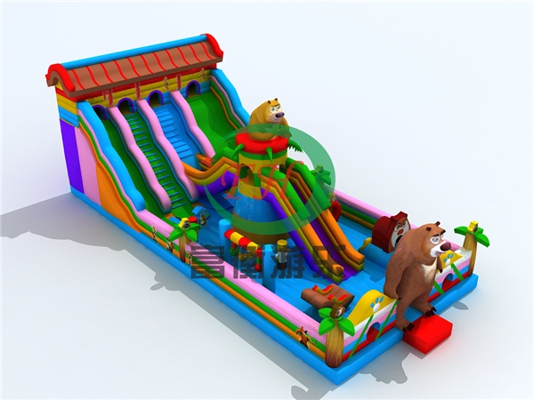 新款兒童充氣跳跳床，蹦蹦床游樂園圖片