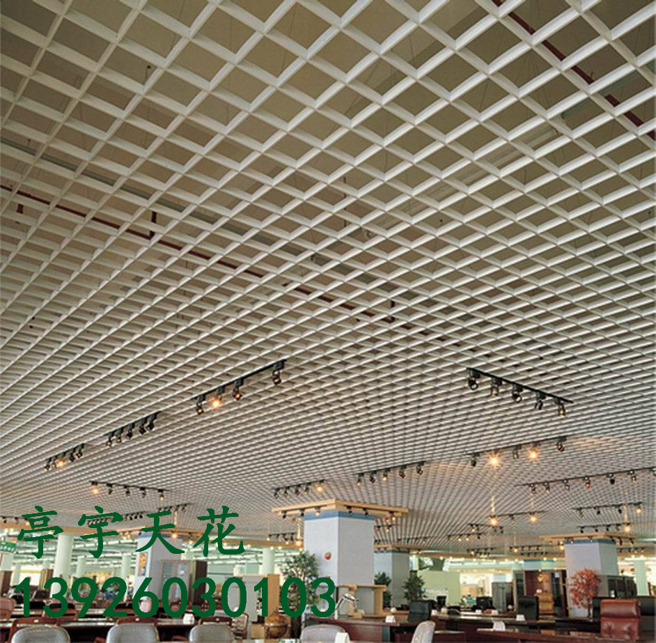 鋁格柵規(guī)格 亭宇木紋鋁格柵圖片