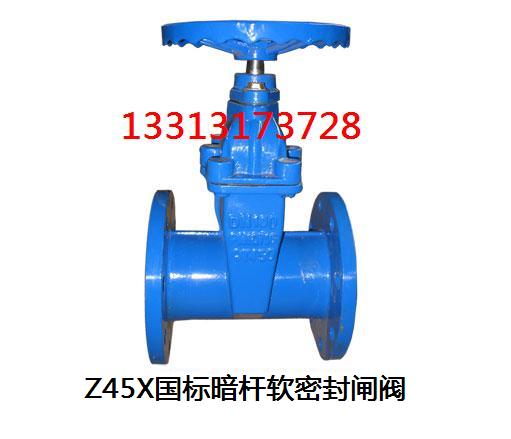 Z45X国标暗杆软密封闸阀图片