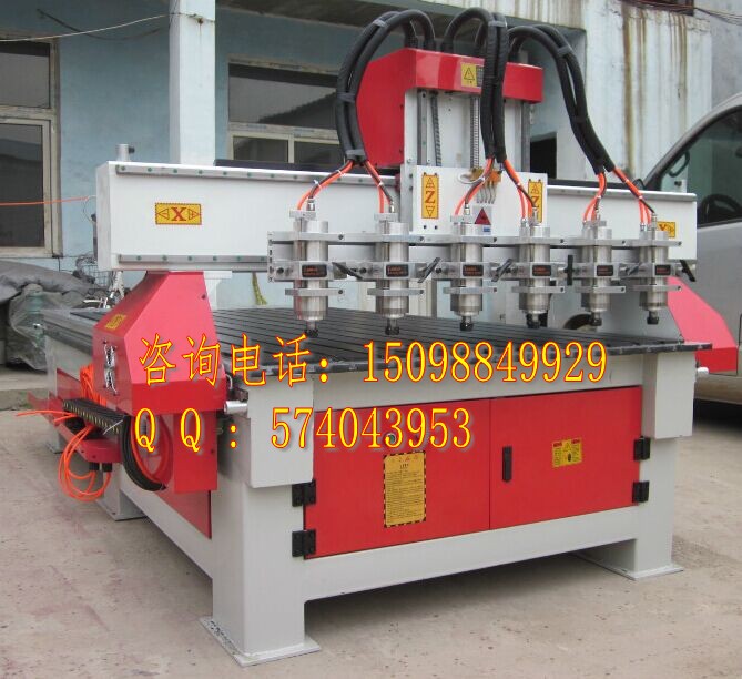 一拖六木工雕刻機、多頭木工浮雕機圖片