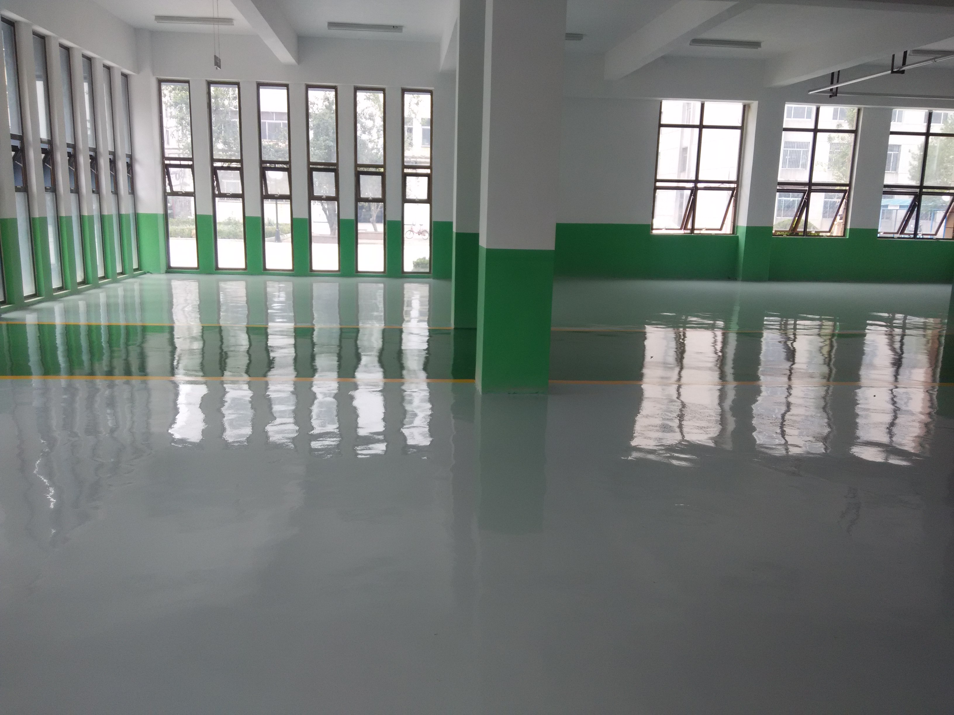 泰安車庫地坪漆停車場地面漆圖片/泰安車庫地坪漆停車場地面漆樣板圖 (4)