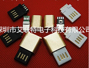 供应用于的Iphone6 MICRO双面USB插头可成型AM-不分正反双面插/外壳颜色可以订做-胶芯无忧无虑的插