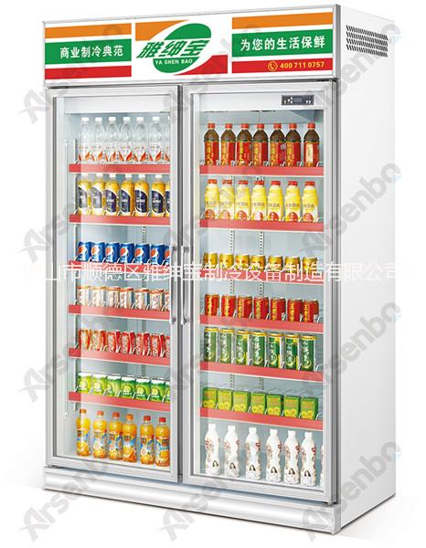 雙門展示柜 便利店飲料展示柜圖片