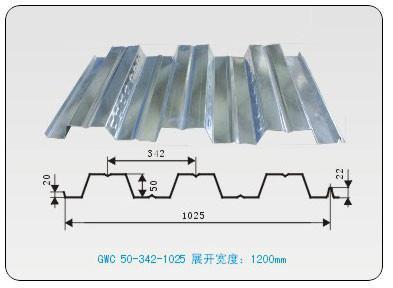 供应用于高层多层建筑的楼承板YX51-342-1025