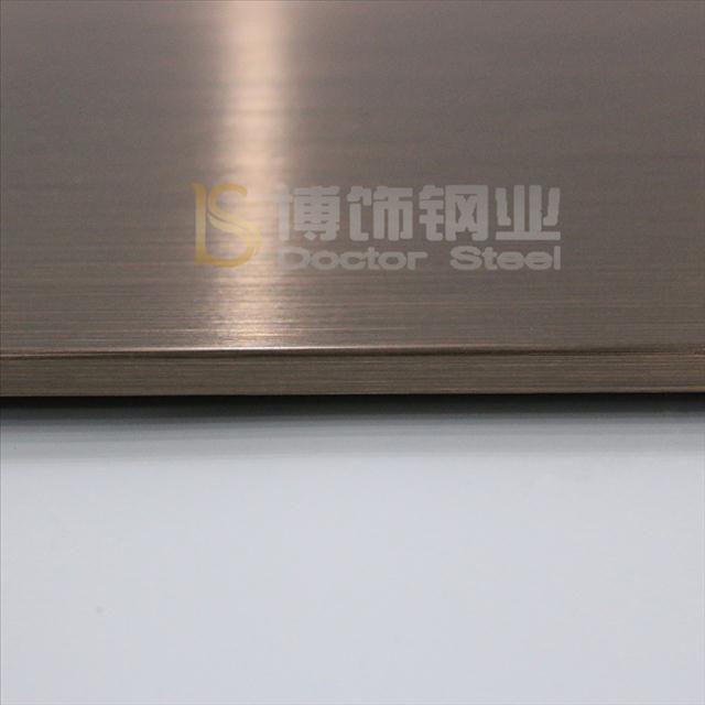 供應(yīng)304拉絲紅古銅不銹鋼2號亮光 201紅古銅拉絲不銹鋼裝飾板  環(huán)保316不銹鋼拉絲紅古銅板