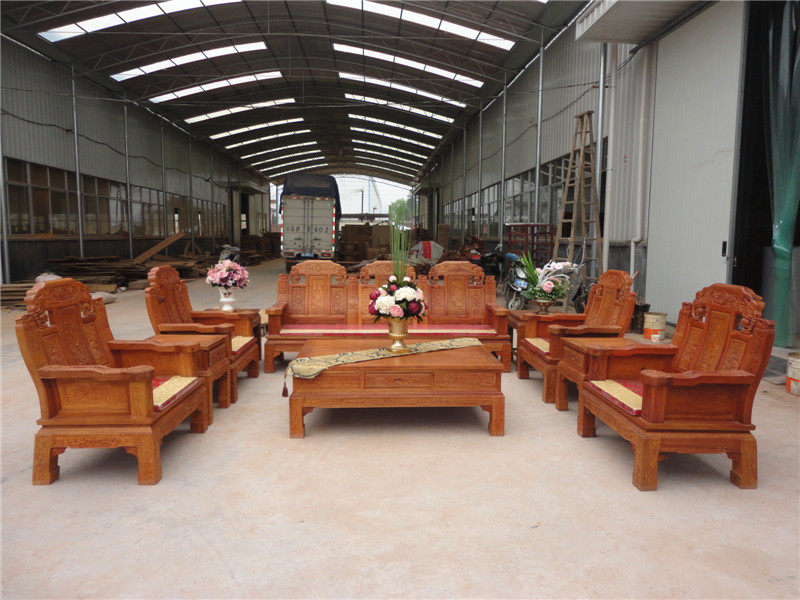 東陽卓瑞紅木大款象頭沙發(fā)圖片