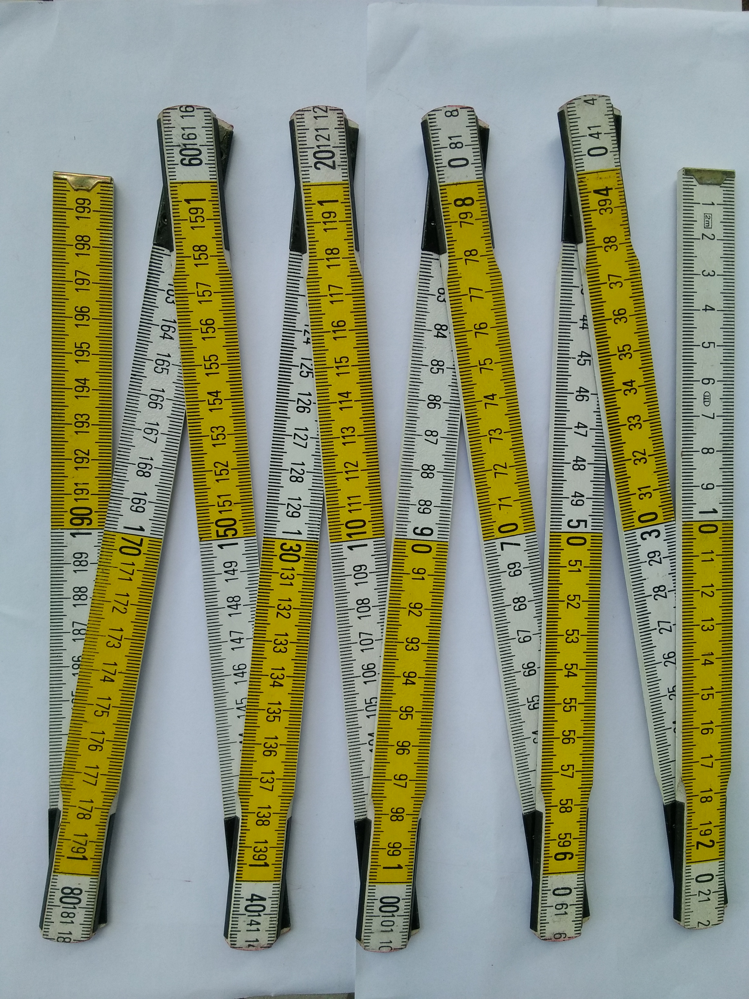 2米10折帶鉚釘雙色尺圖片/2米10折帶鉚釘雙色尺樣板圖 (3)