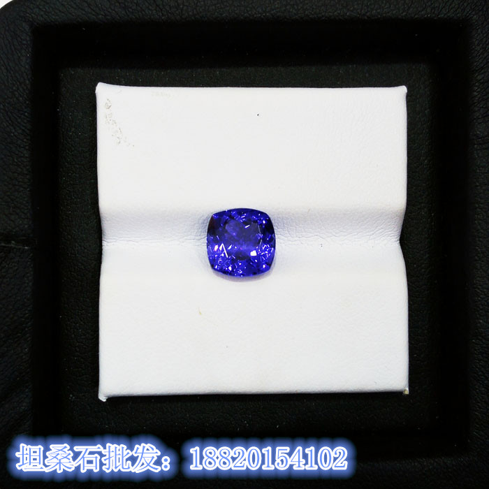 供應(yīng)用于的3.11克拉枕形坦桑石裸石天然坦桑石 美麗坦桑石批發(fā)