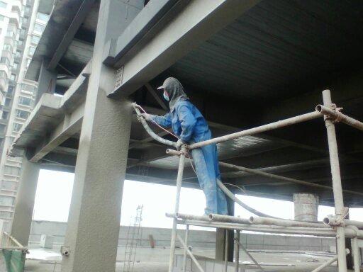 防火涂料施工圖片/防火涂料施工樣板圖 (1)