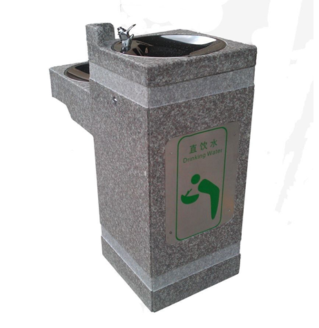 雙盤石器戶外公共飲水臺(tái)圖片
