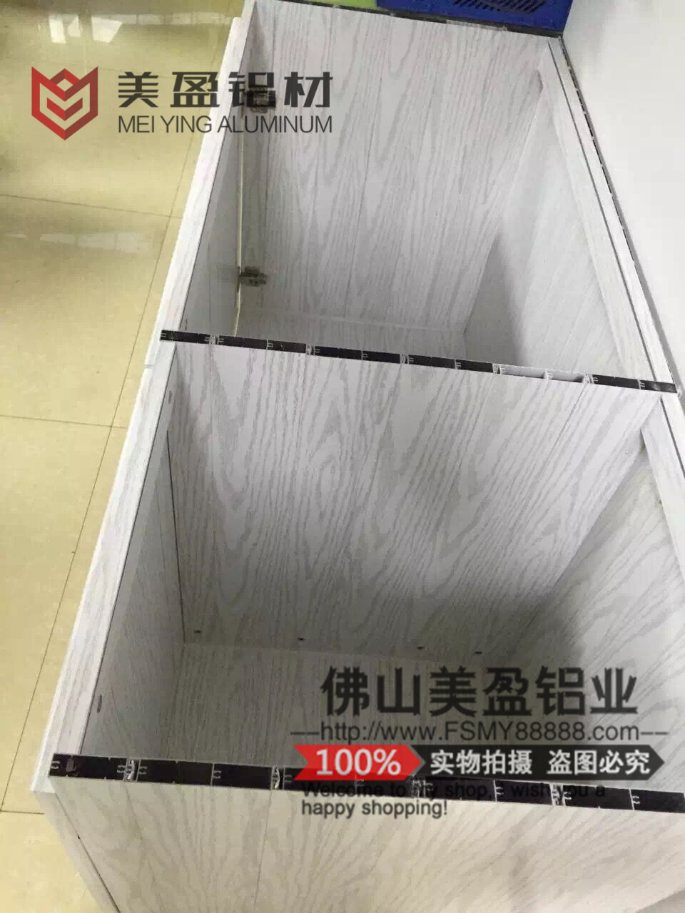 全铝合金橱柜变形金刚一种角码连接，铝合金橱柜柜体型材市场发展空间巨大图片