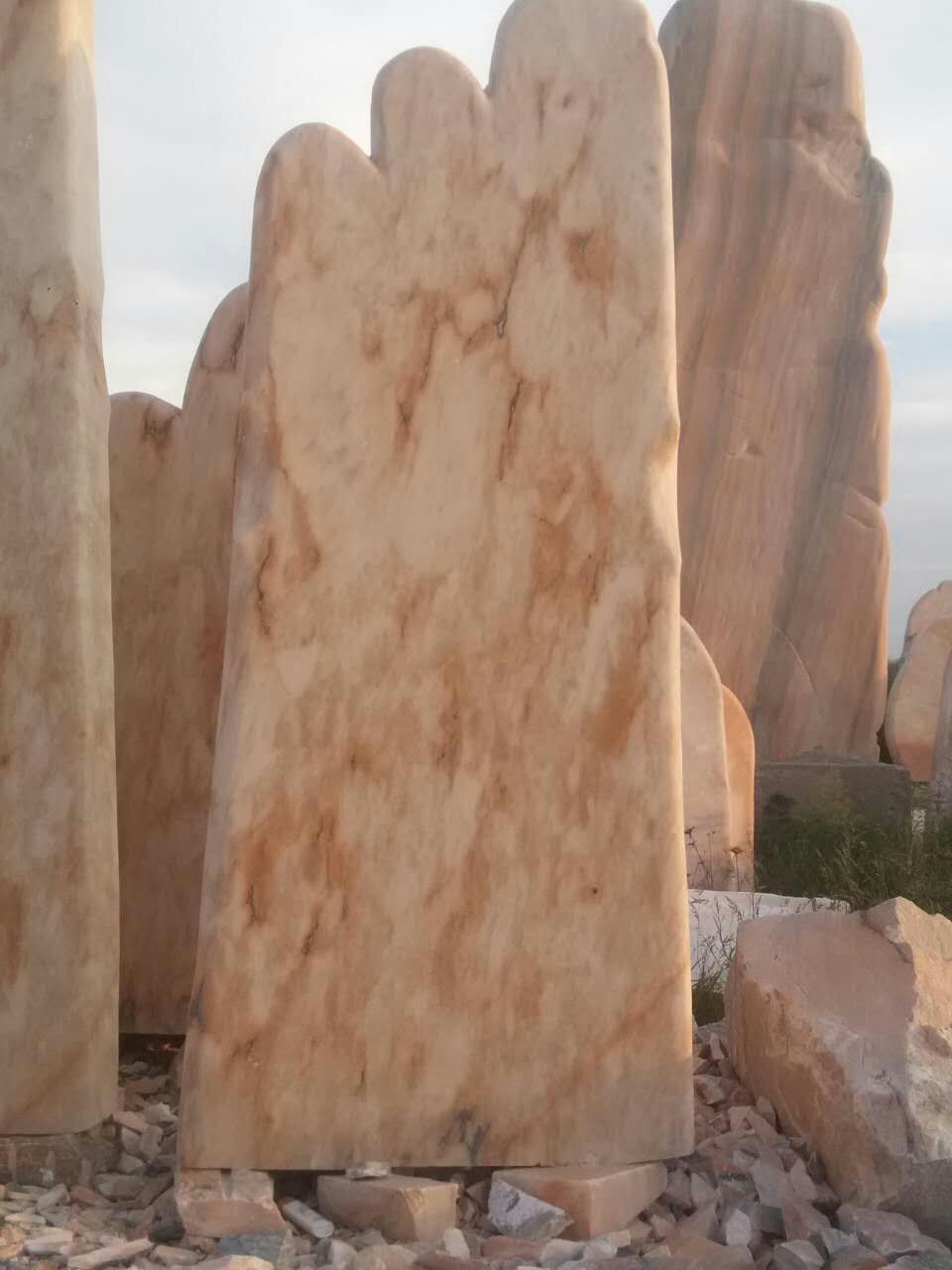 河南晚霞紅門牌石招牌石刻字石批發(fā)