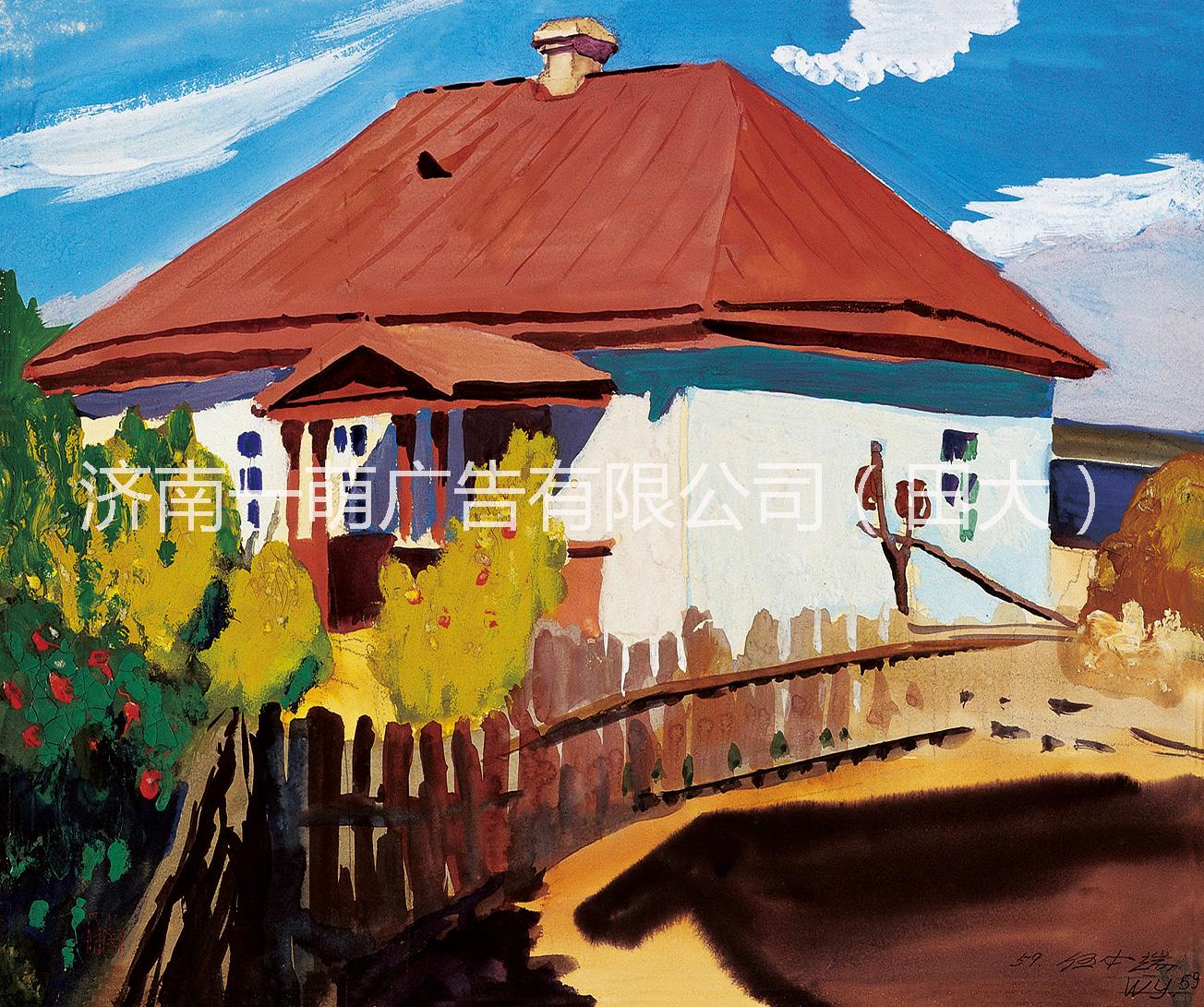 艺术微喷装饰画 油画及油画芯源自一萌广告