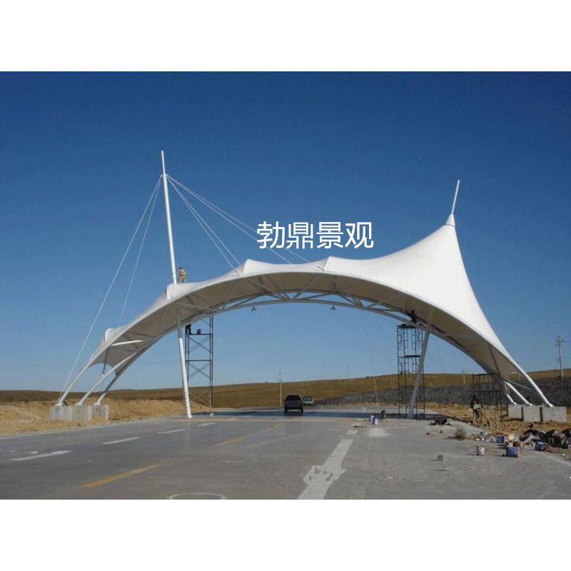 加油站頂棚  遮陽棚  雨棚造價圖片