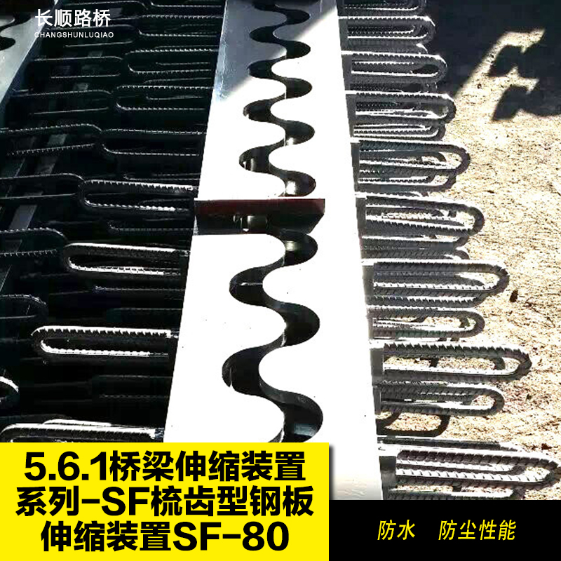 供应SF梳齿型钢板伸缩装置SF-80  桥梁伸缩装置系列图片