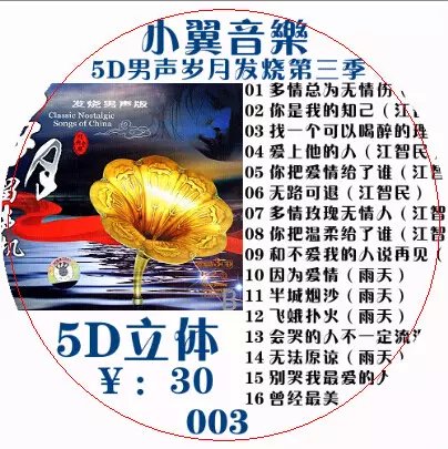 供应车载发烧友歌曲汽车DVD批发 精美碟片音乐DVD光盘 车载图片