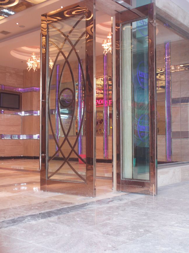 不銹鋼玻璃門圖片/不銹鋼玻璃門樣板圖 (4)