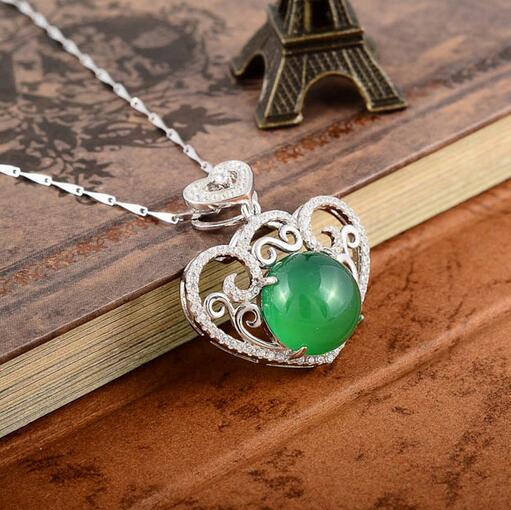 心形玉髓吊墜圖片