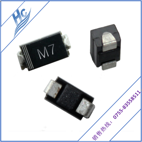 供應(yīng)用于整流的整流二極管1N4007貼片M7