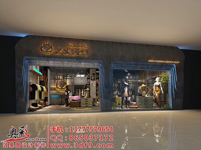 服裝專賣店設(shè)計(jì)選奧彩，一流的圖片