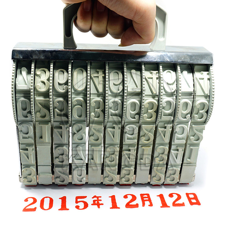 供應(yīng)新品特大11位數(shù)字轉(zhuǎn)輪印章可調(diào)日期章批號(hào)章號(hào)碼印