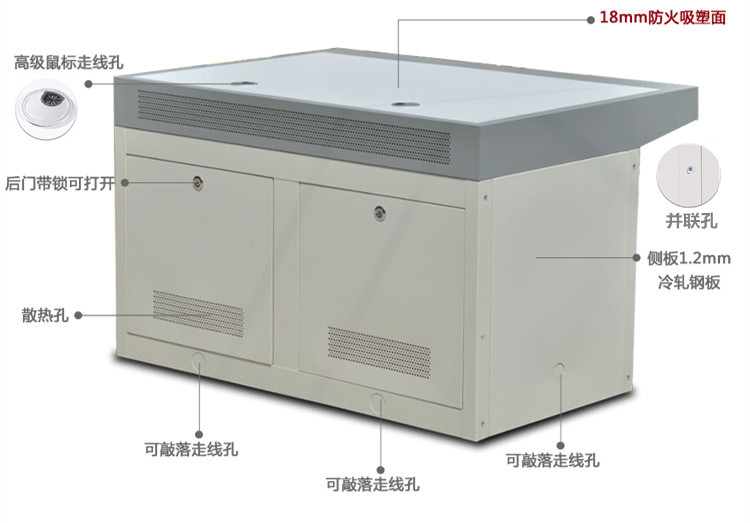 监控操作台 平面工作台 琴式监控操作台 单联操作台 两位操作台 监控机柜操作台 电视墙操作台图片
