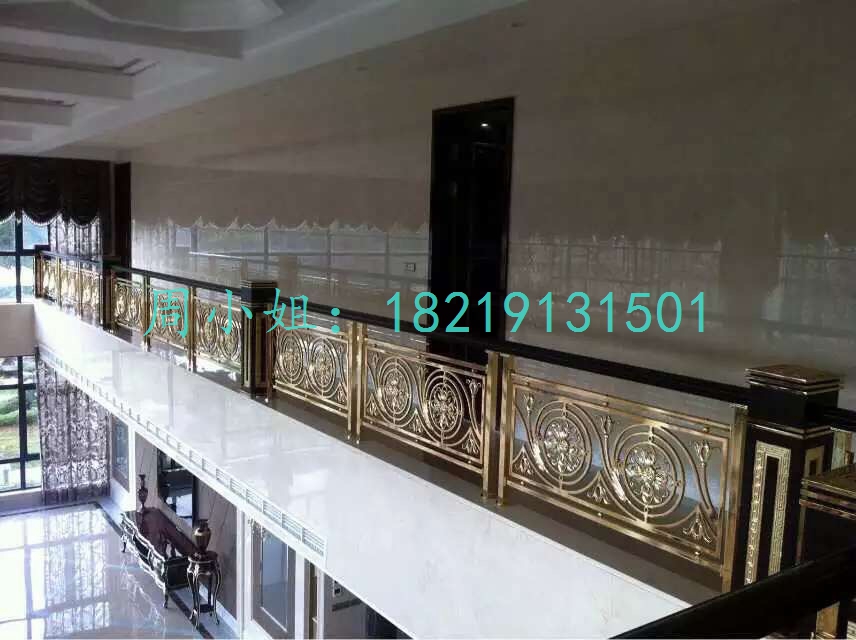 江蘇酒店訂做850高度鋁藝護(hù)欄圖片