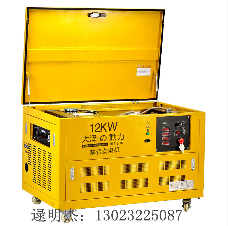 工程用靜音式12kw汽油發(fā)電機(jī)圖片