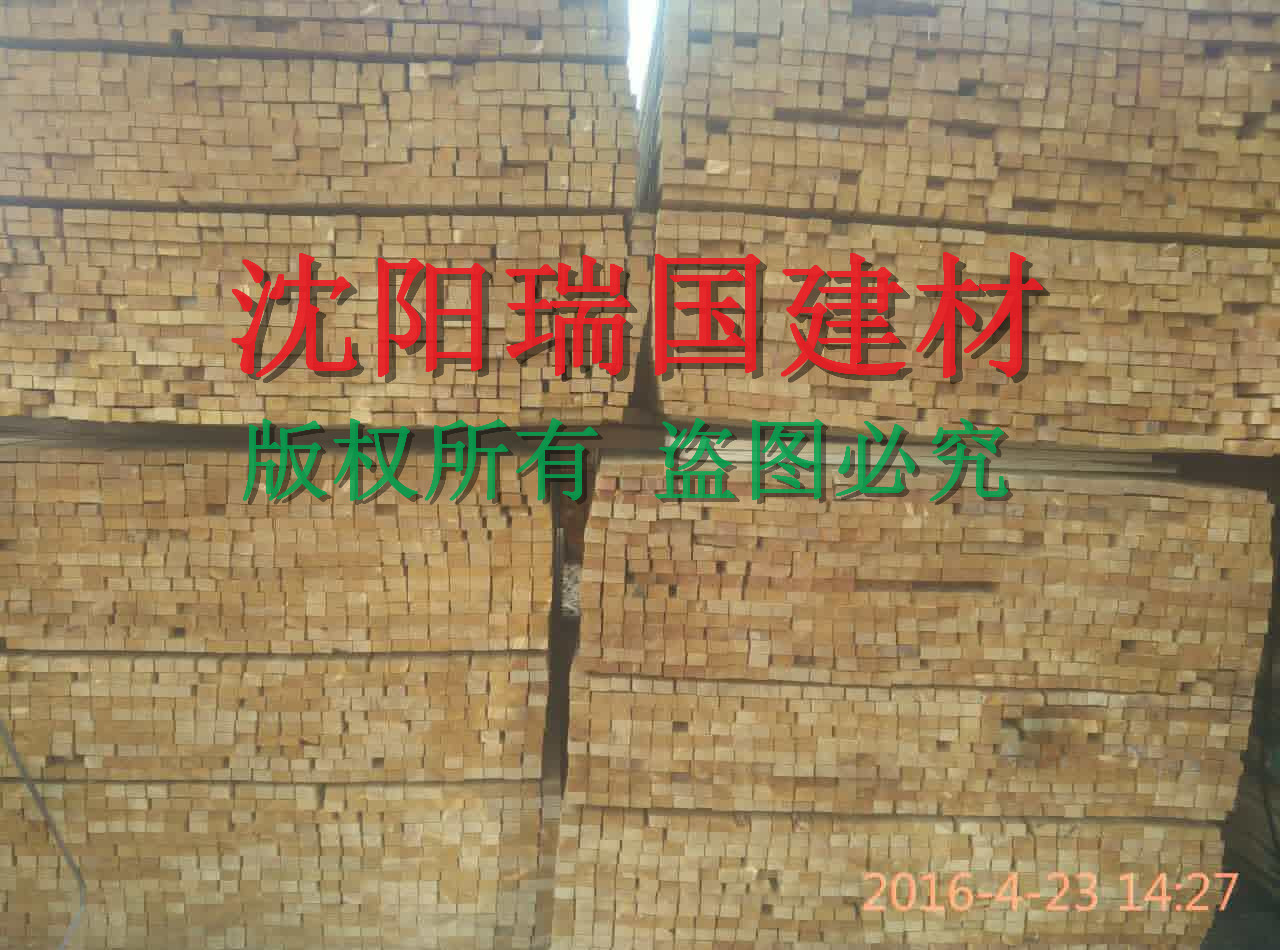 葫蘆島落葉松樟子松木方木材加工圖片