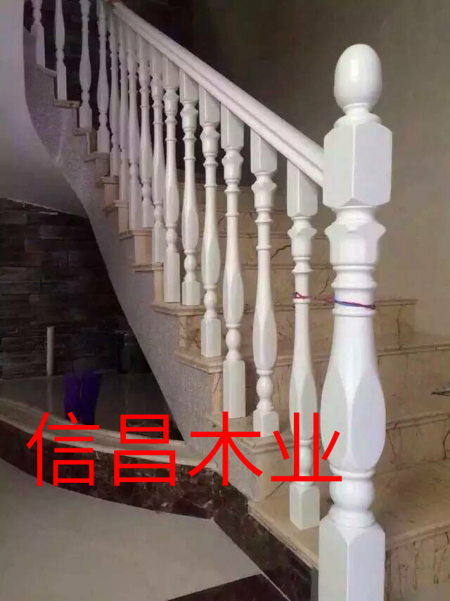 紅橡實(shí)木樓梯圖片/紅橡實(shí)木樓梯樣板圖 (3)
