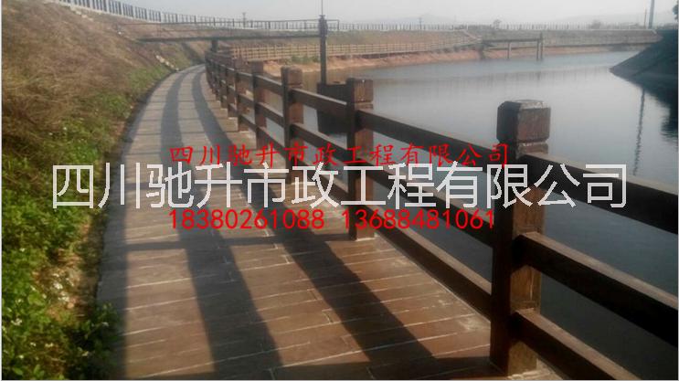 水泥仿木欄桿圖片/水泥仿木欄桿樣板圖 (2)