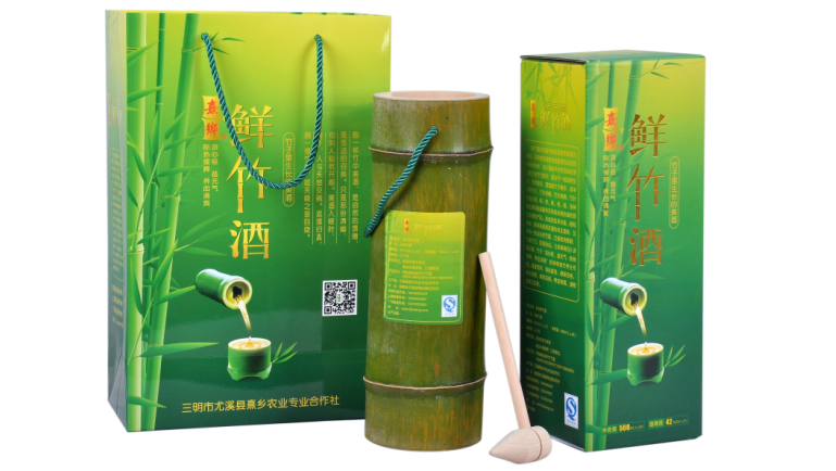 福建竹筒酒?綠色原生態(tài)活竹子酒圖片