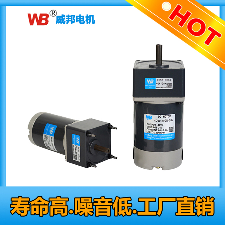 供应台湾WB直流调速电机6-300W 12V/24V/36V/48V90V/110V 特价批发 威邦工厂现货供应 WB图片