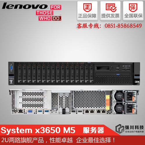 貴州IBM服務(wù)器總代理_聯(lián)想System x3650M5 E5-2603V4/8G/300G單電 2U機架式