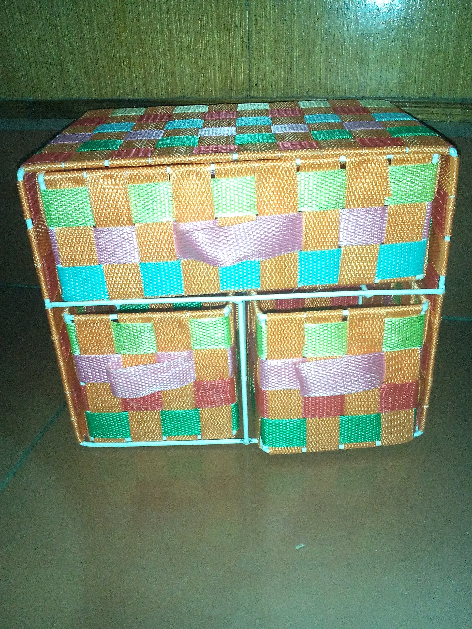 坐三抽收納筐圖片