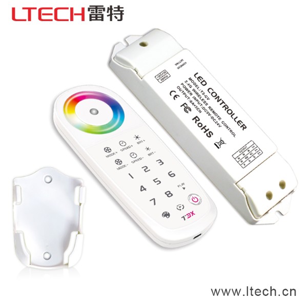 T3恒压恒流RGBR控制器 F2.4G按键触摸遥控LED灯条灯带 LED控制器图片