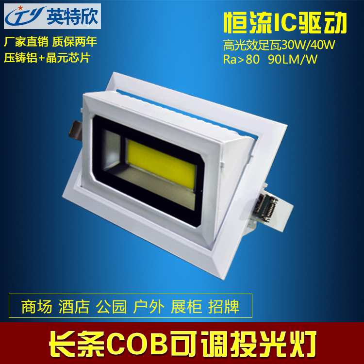 方形防水COB旋轉(zhuǎn)led投光燈圖片