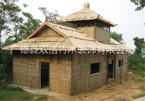 竹房子 竹屋竹別墅竹建筑圖片