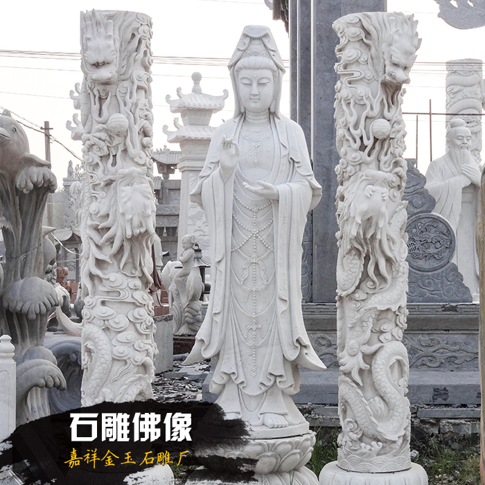 嘉祥金玉石雕销售处供应佛像 寺庙古建石雕神佛雕像 天然石佛像雕塑图片