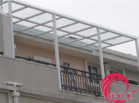 深圳遮陽棚陽臺飄雨篷露臺雨棚圖片